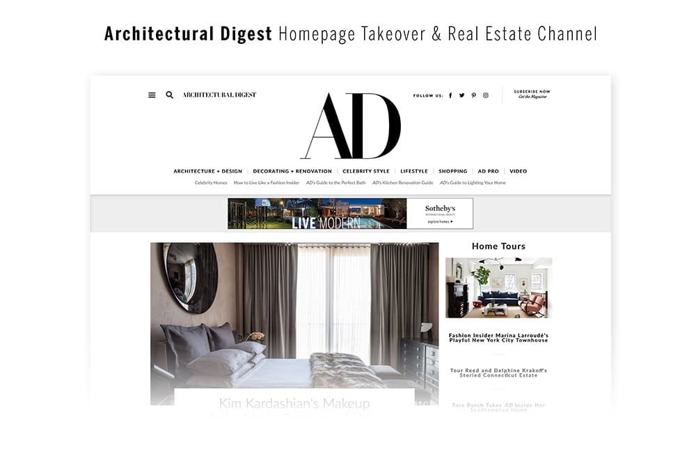 Architectural Digest LIVE Luxury Real Estate Campaign