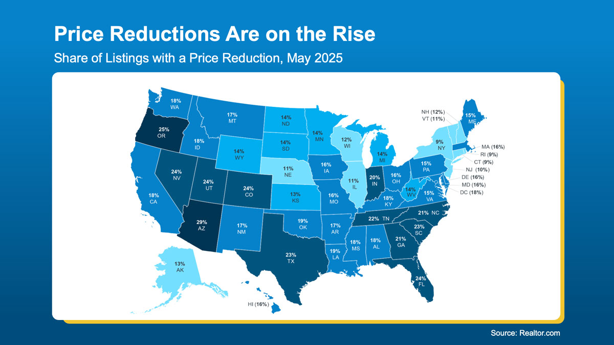 Real Estate Price Reductions Map