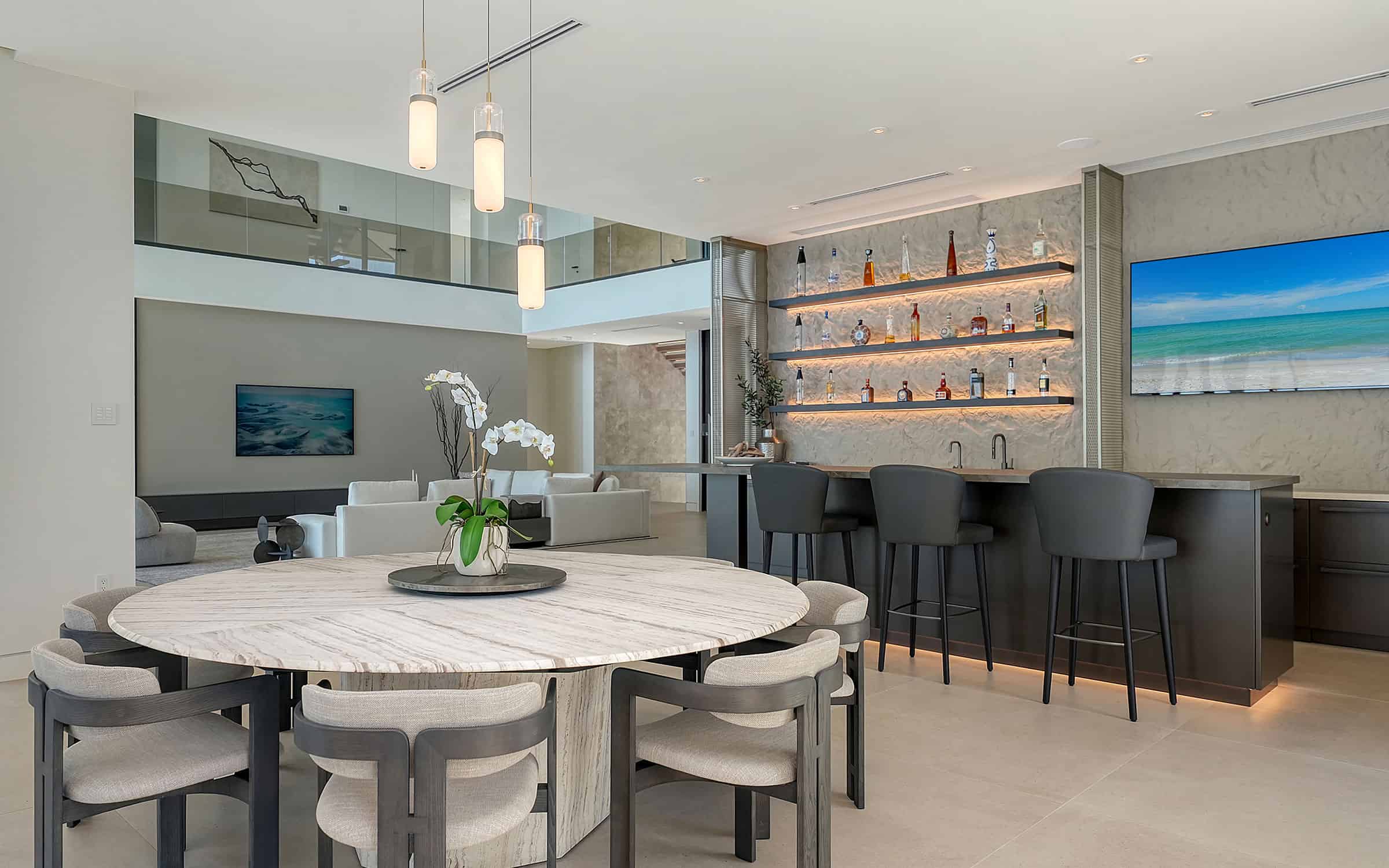 Sarasota Home of the Year Dining and Bar