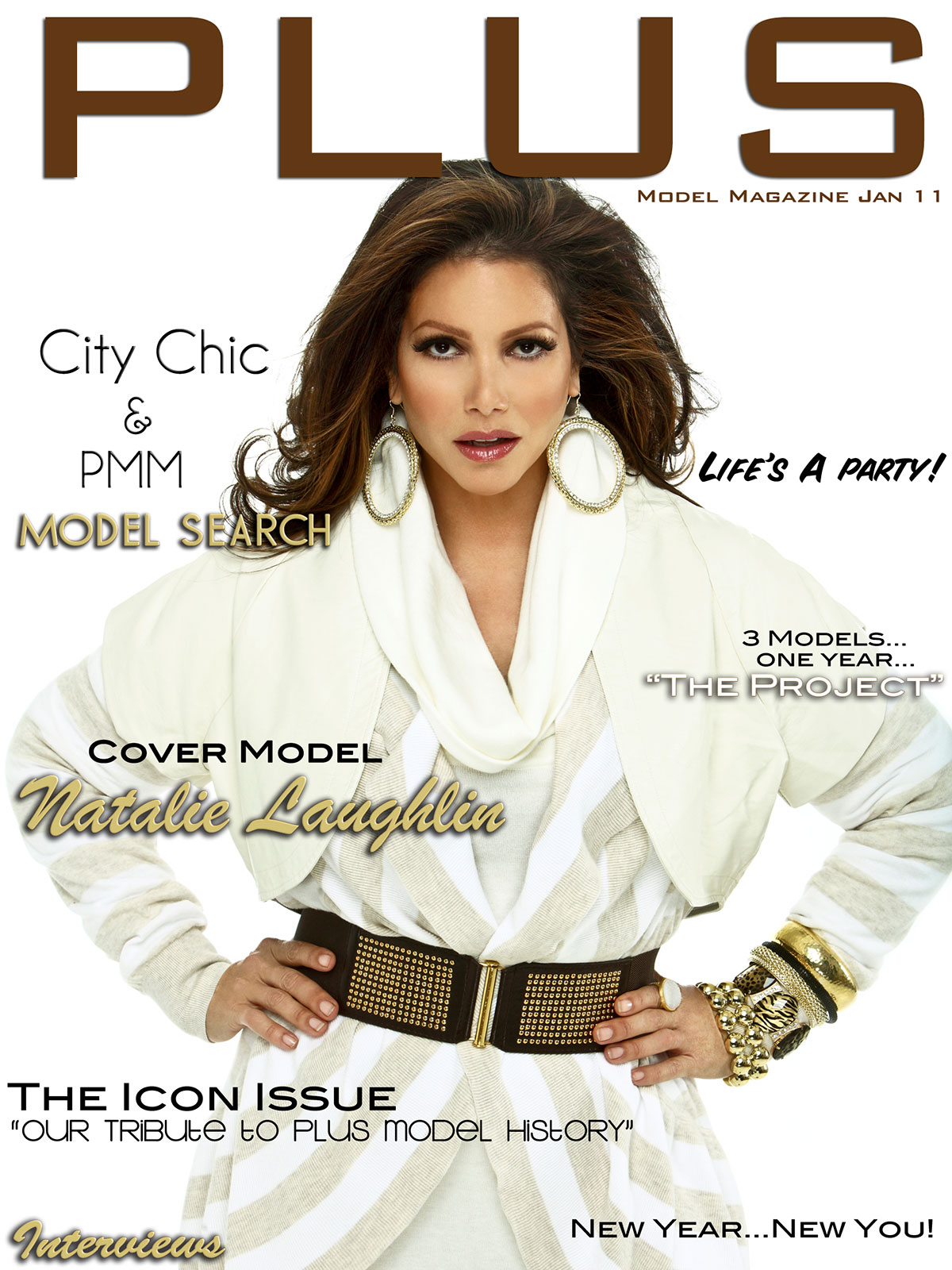 Natalie Laughlin Tanner: Plus Magazine Cover