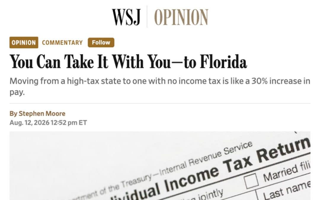 Moving to Florida Could Amount to a 30% Increase in Pay