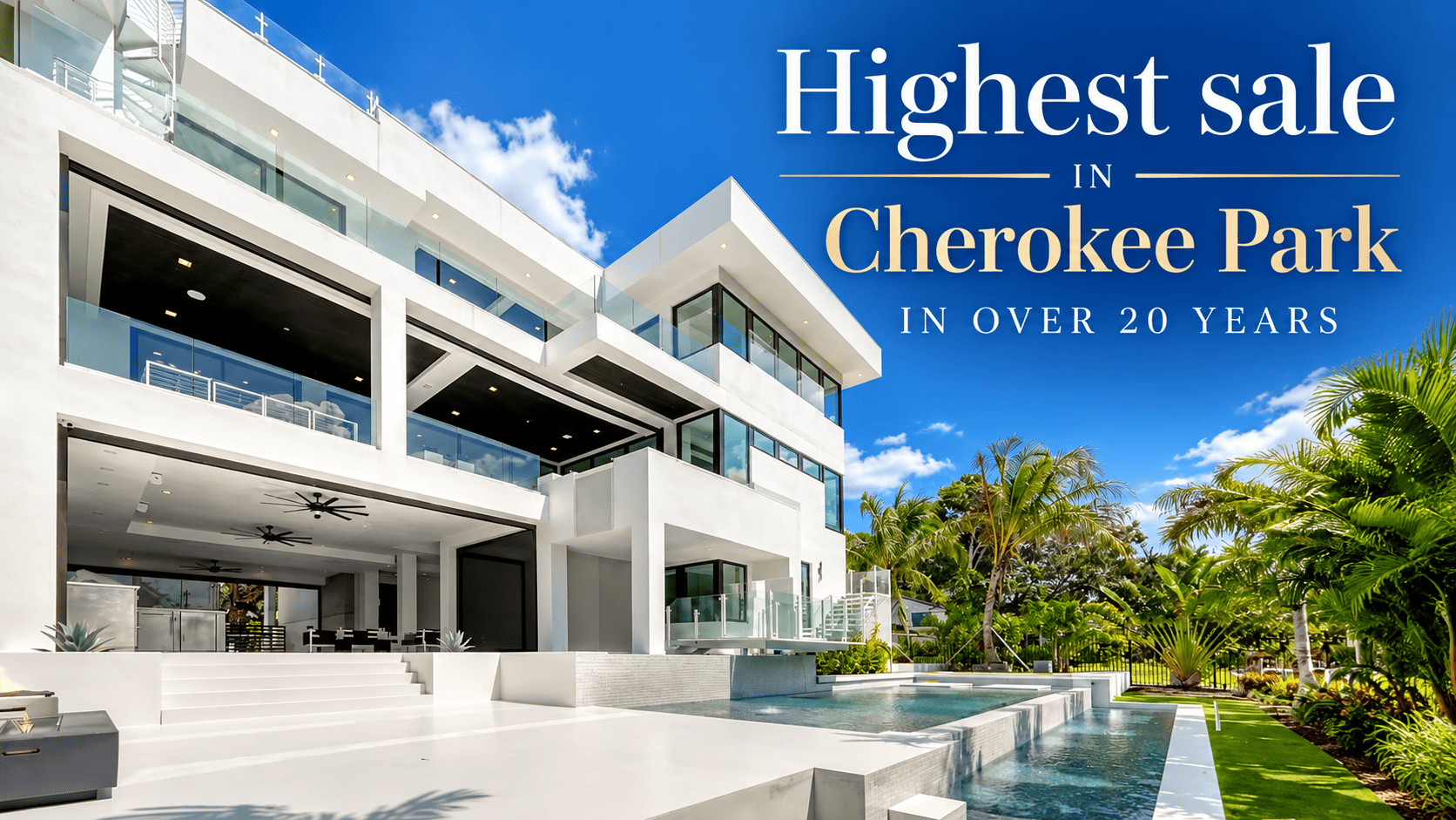 Highest Sale in Sarasota's Cherokee Park in Over 20 Years